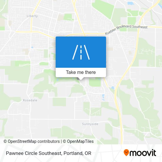 Pawnee Circle Southeast map