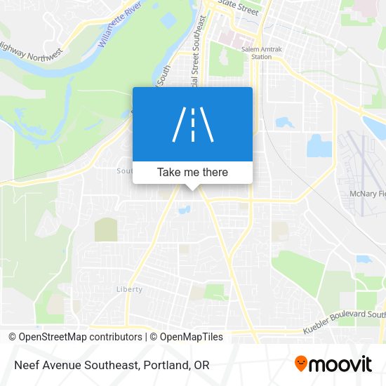 Neef Avenue Southeast map