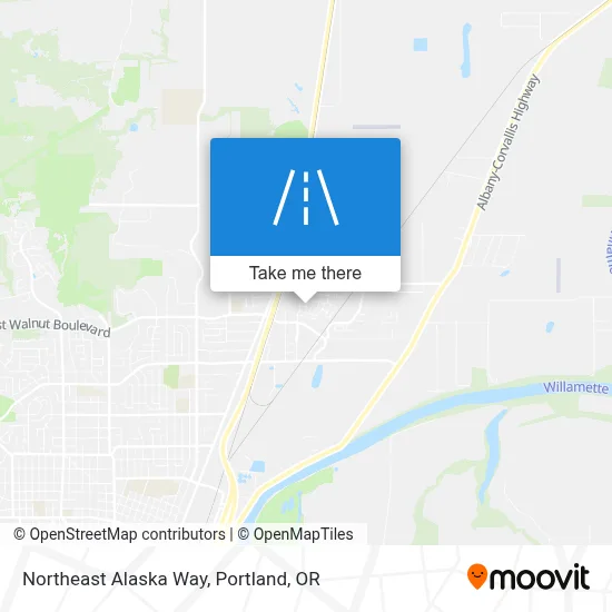 Northeast Alaska Way map
