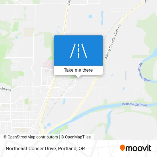 Northeast Conser Drive map
