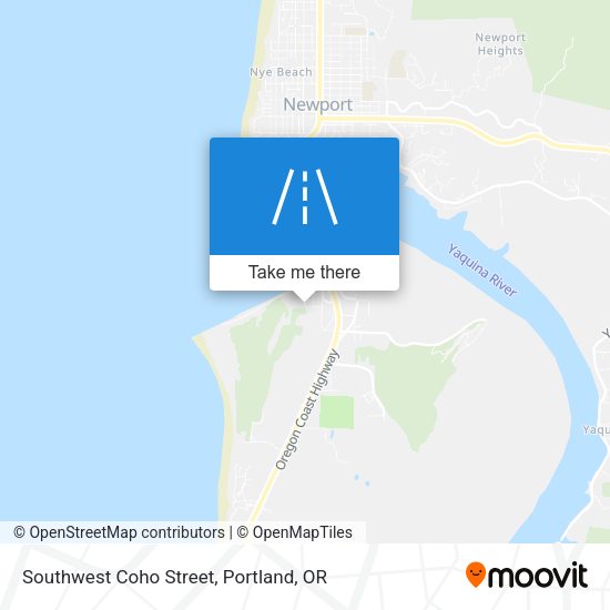 Southwest Coho Street map