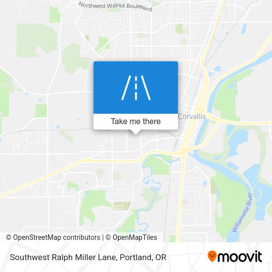 Southwest Ralph Miller Lane map