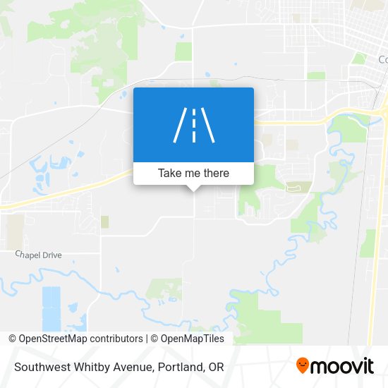 Southwest Whitby Avenue map