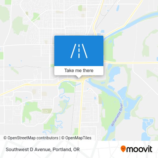 Mapa de Southwest D Avenue