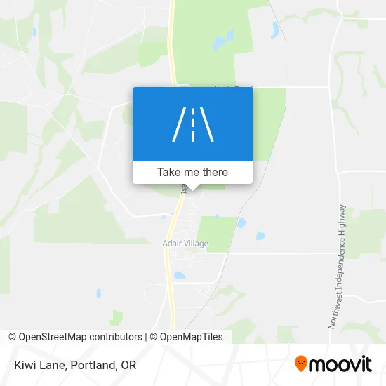Kiwi Lane map