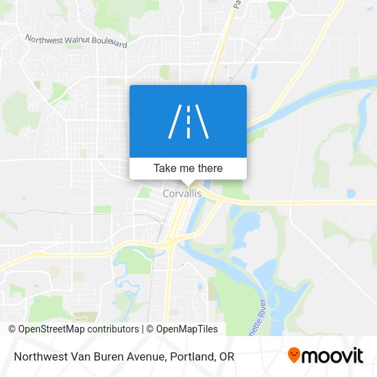 Mapa de Northwest Van Buren Avenue