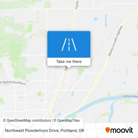Northeast Powderhorn Drive map