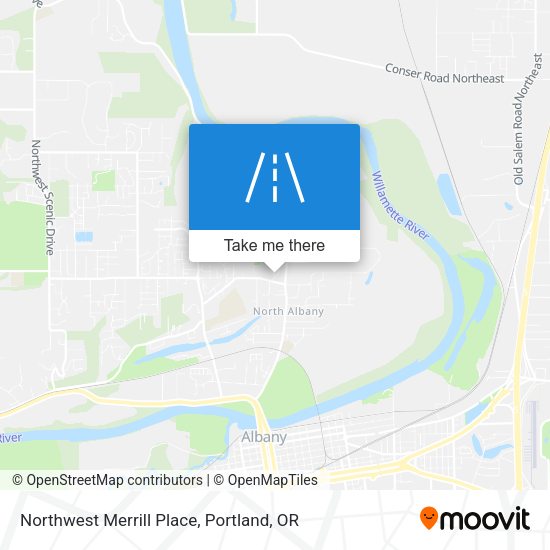 Northwest Merrill Place map