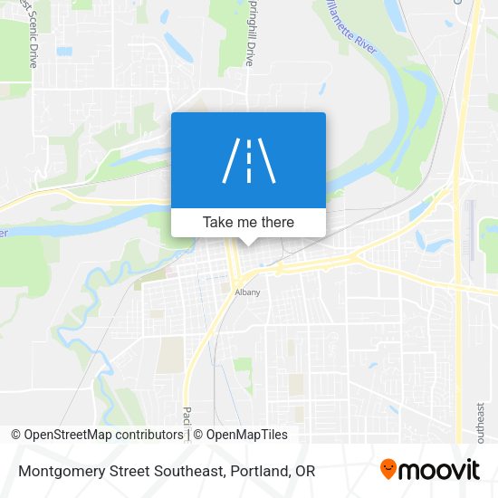 Mapa de Montgomery Street Southeast