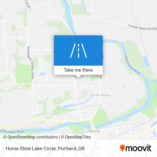 Horse Shoe Lake Circle map