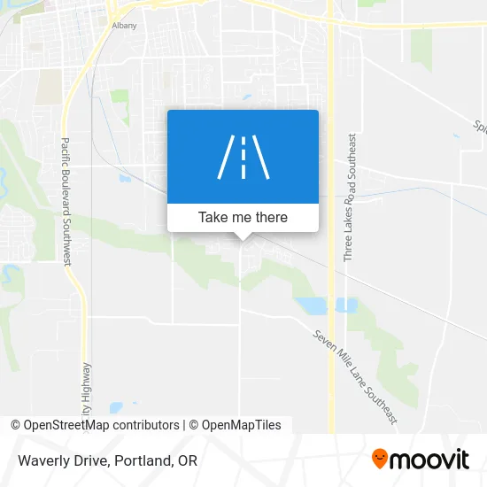 Waverly Drive map