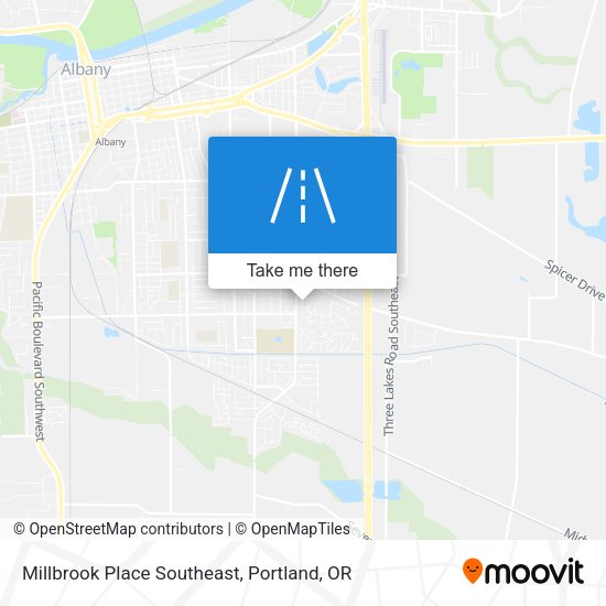 Mapa de Millbrook Place Southeast