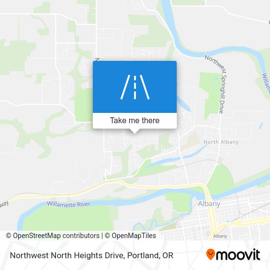 Northwest North Heights Drive map