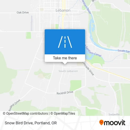 Snow Bird Drive map