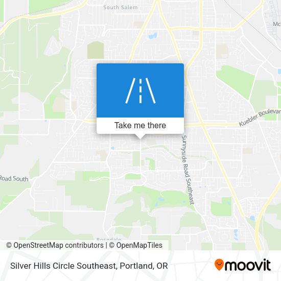 Silver Hills Circle Southeast map