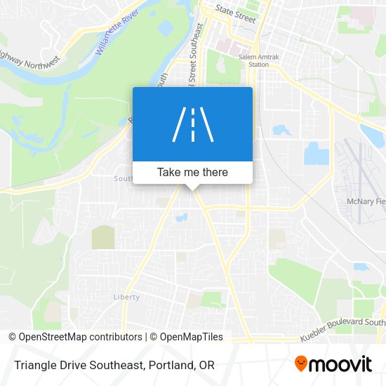Triangle Drive Southeast map