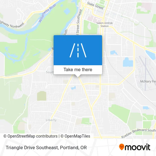 Triangle Drive Southeast map
