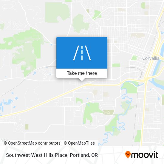 Southwest West Hills Place map