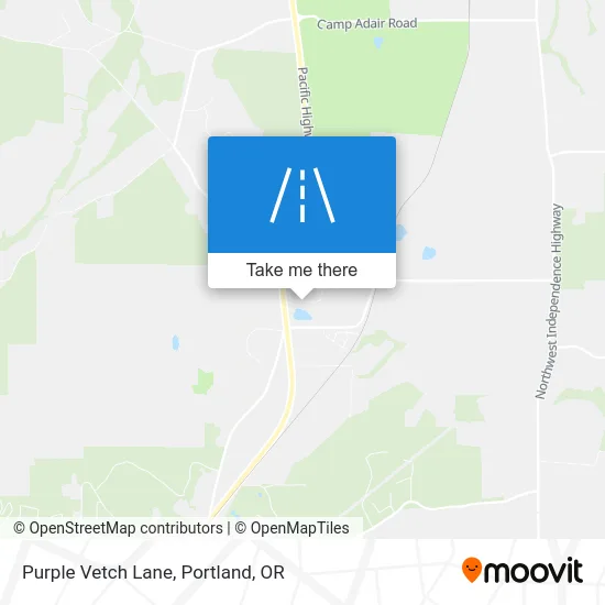 Purple Vetch Lane map