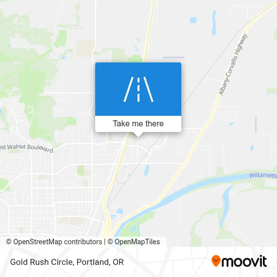 Gold Rush Circle map