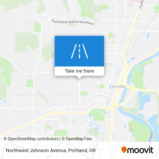Northwest Johnson Avenue map