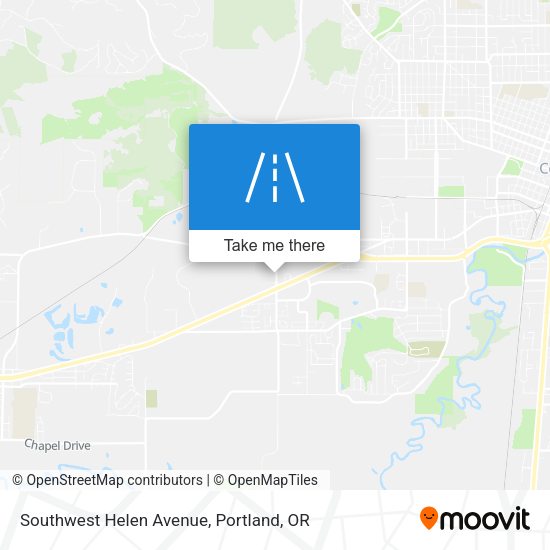 Southwest Helen Avenue map