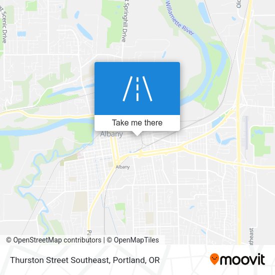 Thurston Street Southeast map