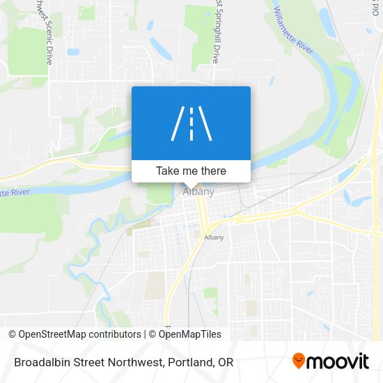 Mapa de Broadalbin Street Northwest
