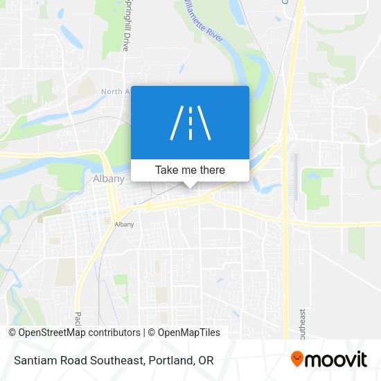Santiam Road Southeast map