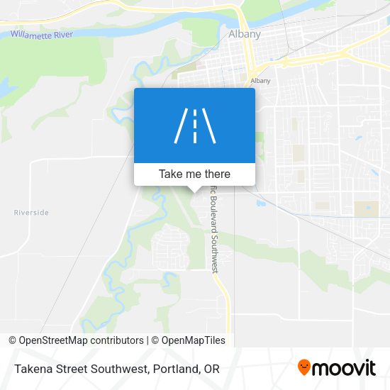 Takena Street Southwest map
