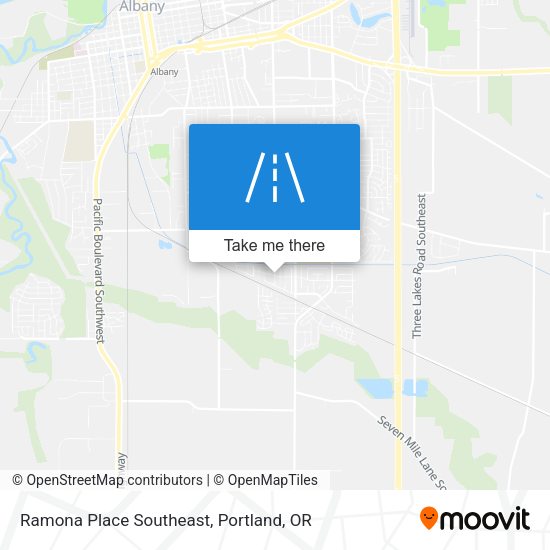 Ramona Place Southeast map