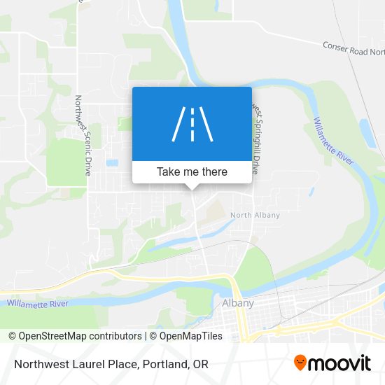 Northwest Laurel Place map