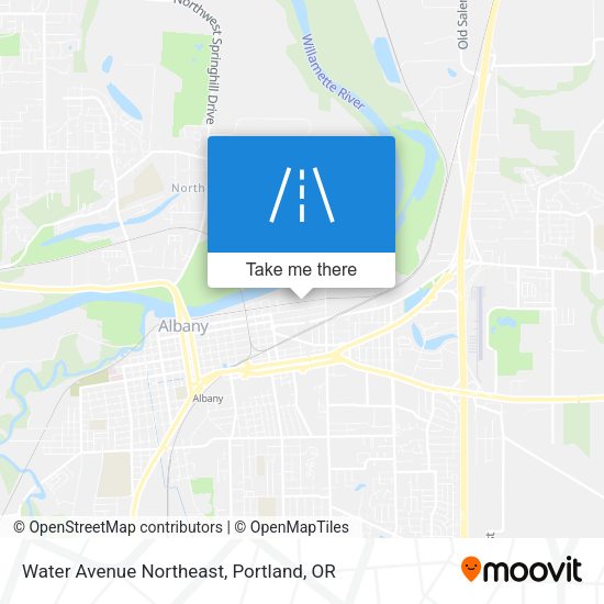 Mapa de Water Avenue Northeast