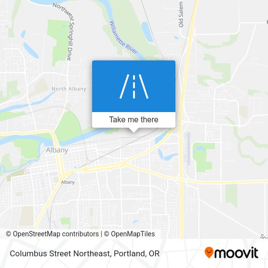 Mapa de Columbus Street Northeast