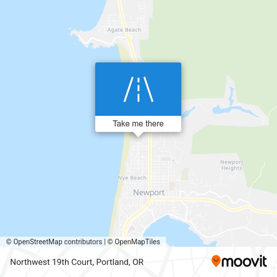 Northwest 19th Court map