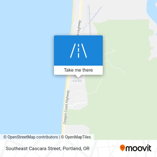 Southeast Cascara Street map