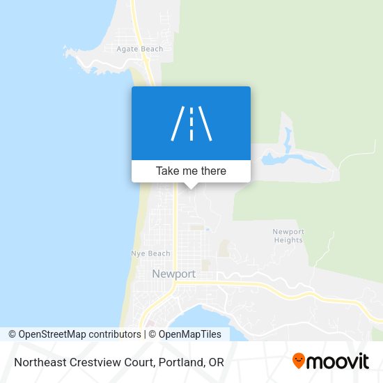 Northeast Crestview Court map