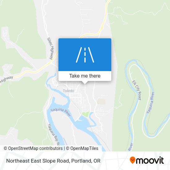 Northeast East Slope Road map