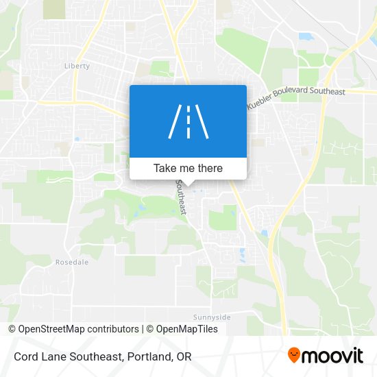 Mapa de Cord Lane Southeast