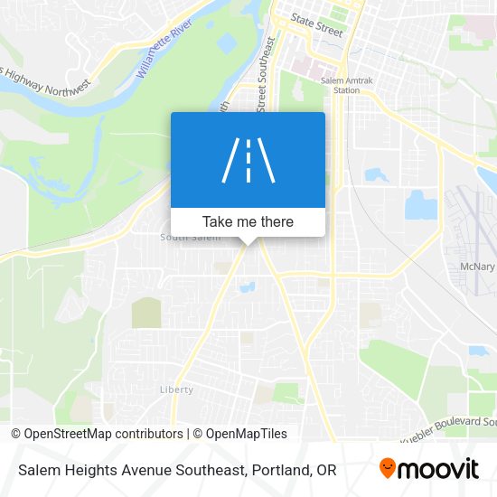 Salem Heights Avenue Southeast map