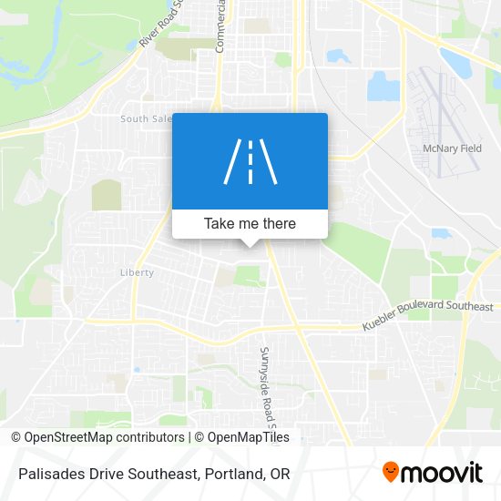 Mapa de Palisades Drive Southeast