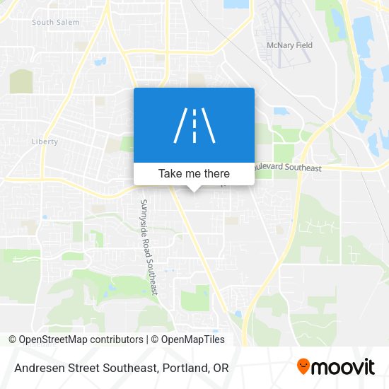 Andresen Street Southeast map