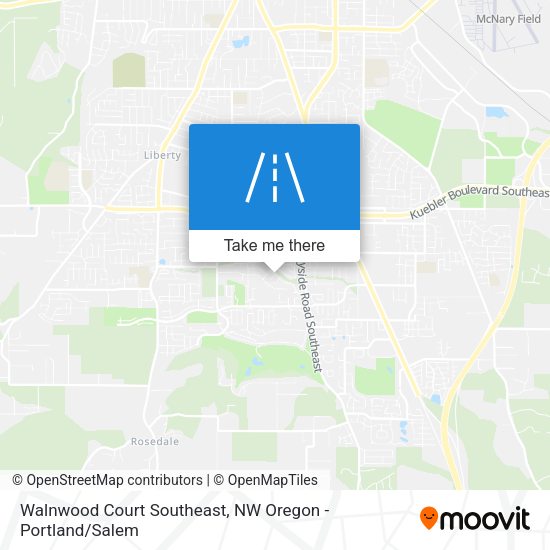 Mapa de Walnwood Court Southeast