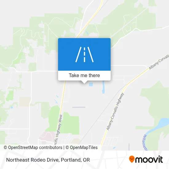 Northeast Rodeo Drive map