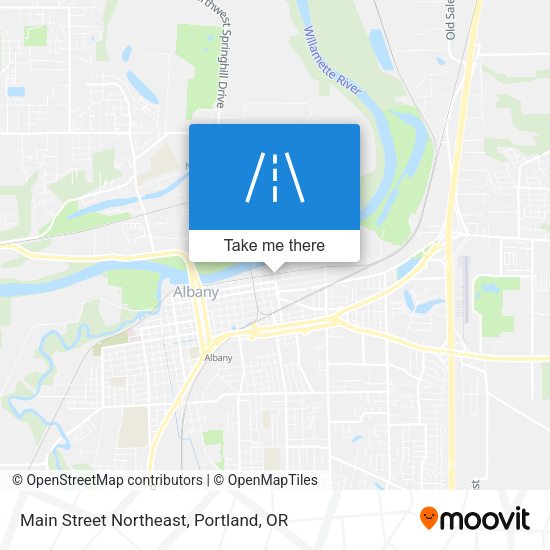 Main Street Northeast map