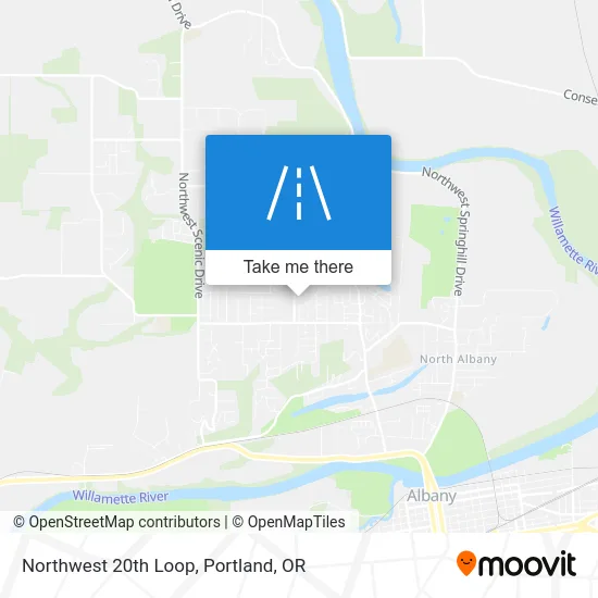 Northwest 20th Loop map