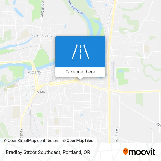 Mapa de Bradley Street Southeast