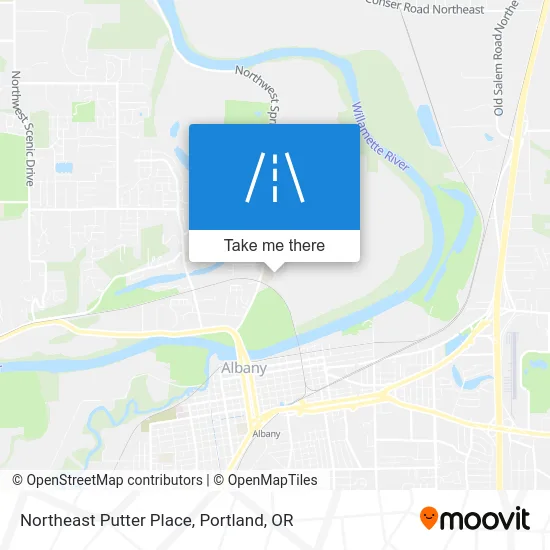 Northeast Putter Place map