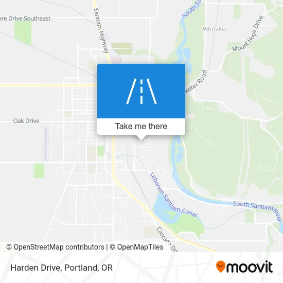 Harden Drive map