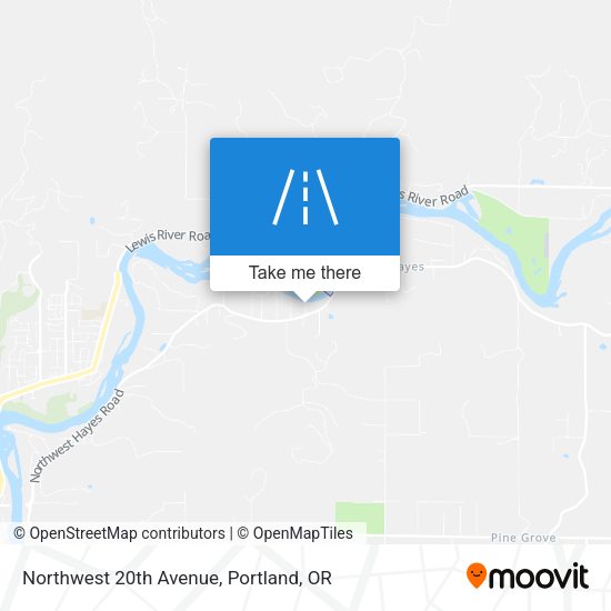 Northwest 20th Avenue map